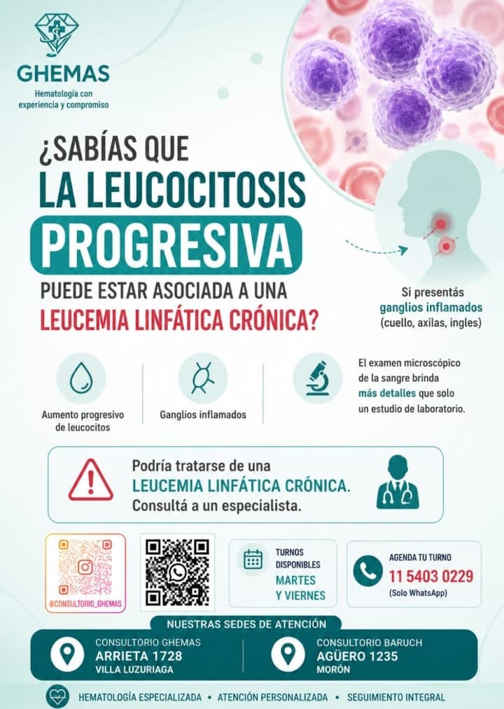 Información de Glóbulos blancos elevados — Ghemas